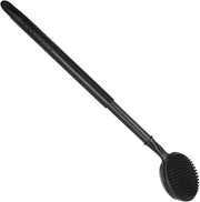 Scrub con Corpo in Silicone con Manico in Acciaio Riscaldabile (40-60 cm) - Doppio Sfregiante per Doccia a Doppia Facia per Esfoliazione e Massaggio, Produce Rabbiosi Schiume - Adatto a Uomini e Donne
