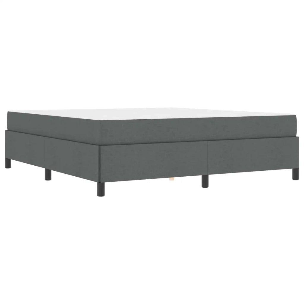 Letto a molle Grigio scuro 180 x 200 cm Tessuto 3398879