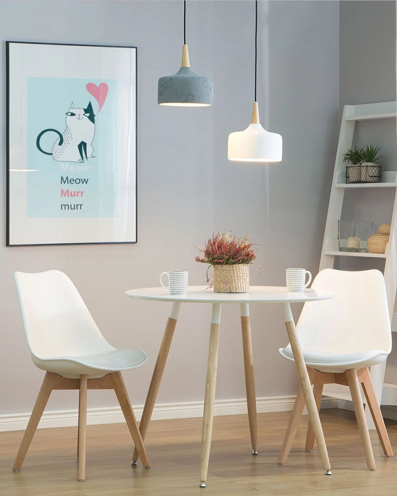 Lampada a Sospensione lampadario stile moderno in Gesso Bianco