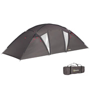 Tenda da campeggio familiare 4-6 persone ¨C zephmum ¨C Impermeabile 3000 mm 2 porte, trasportabile, nero