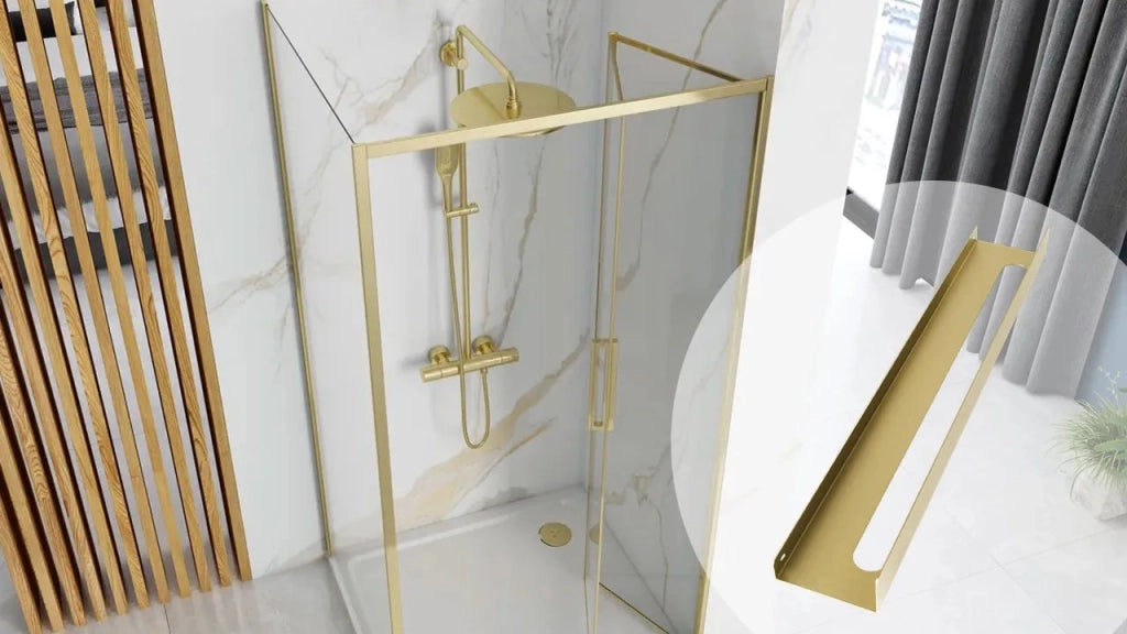 Mensola Da Bagno Sf02 60cm Gold Brush