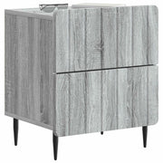 Set di 2 Comodini | Armadio da Notte | Mobiletto da notte Grigio Sonoma 43 x 34,5 x 49,5 cm