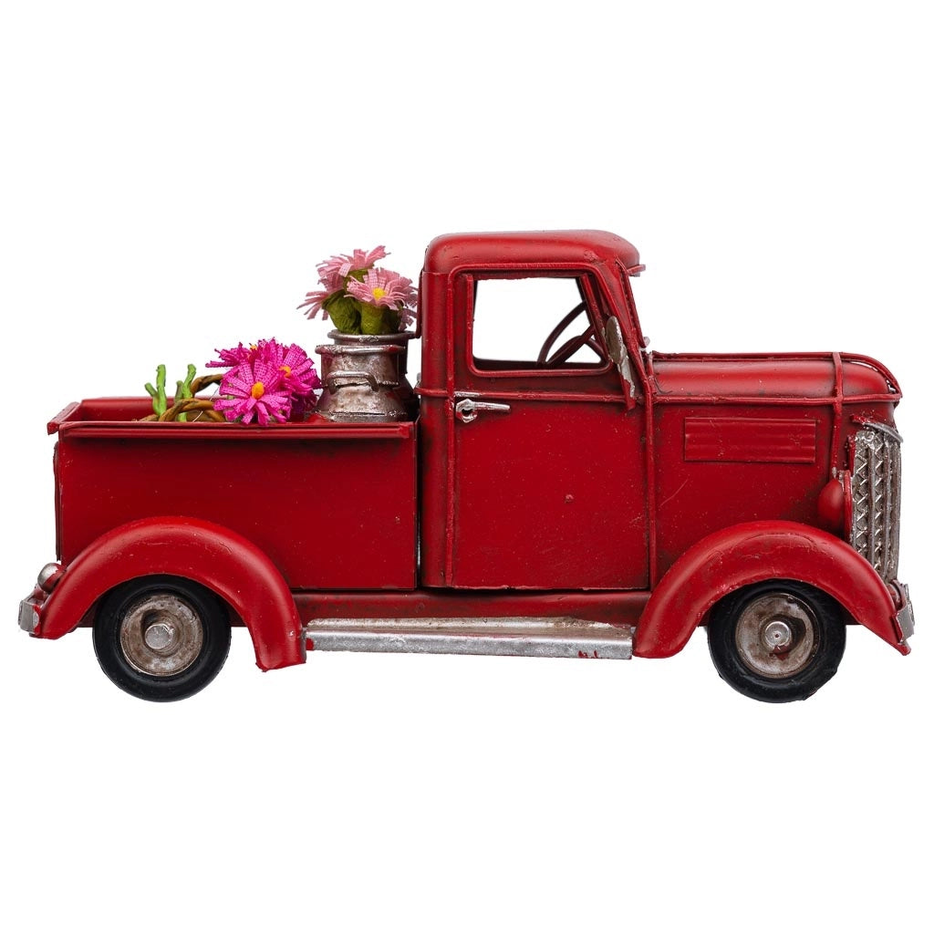 Furgone in metallo rosso 16,5x7,5x8,5h