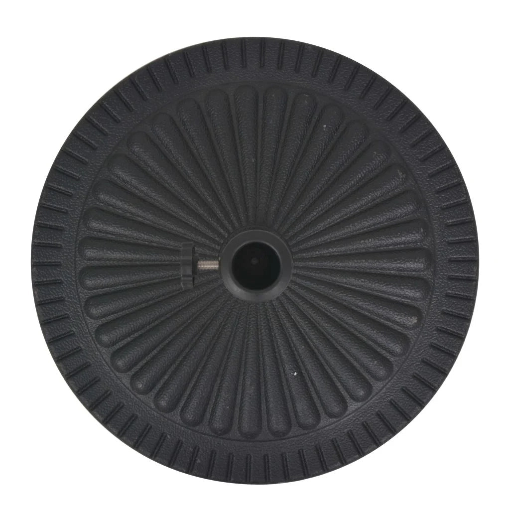 Base per ombrellone base tonda in resina diametro 38 e 48 mm nera 14 kg 2202088