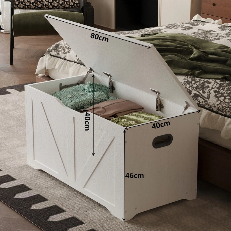 GRANDE CASSA DI LEGNO PER CONSERVARE LA BIANCHERIA DA LETTO