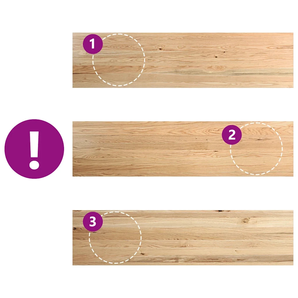Davanzali 2 pz Non Trattati 160x40x2cm Legno Massello di Rovere