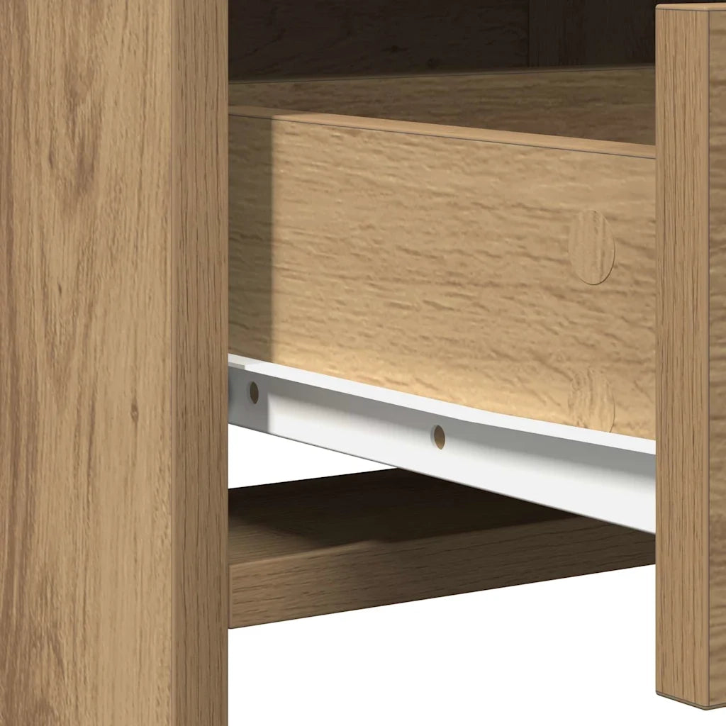 Set da tavolo da trucco con LED 3 pcs Rovere artigianale 3334298