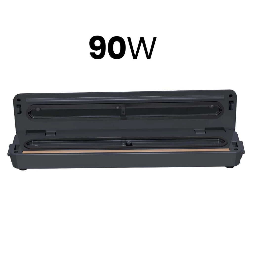 Macchina Sottovuoto Alimentare 90W Compatta Sigillatura 28cm Aspirazione –60kPa Nero Avizar