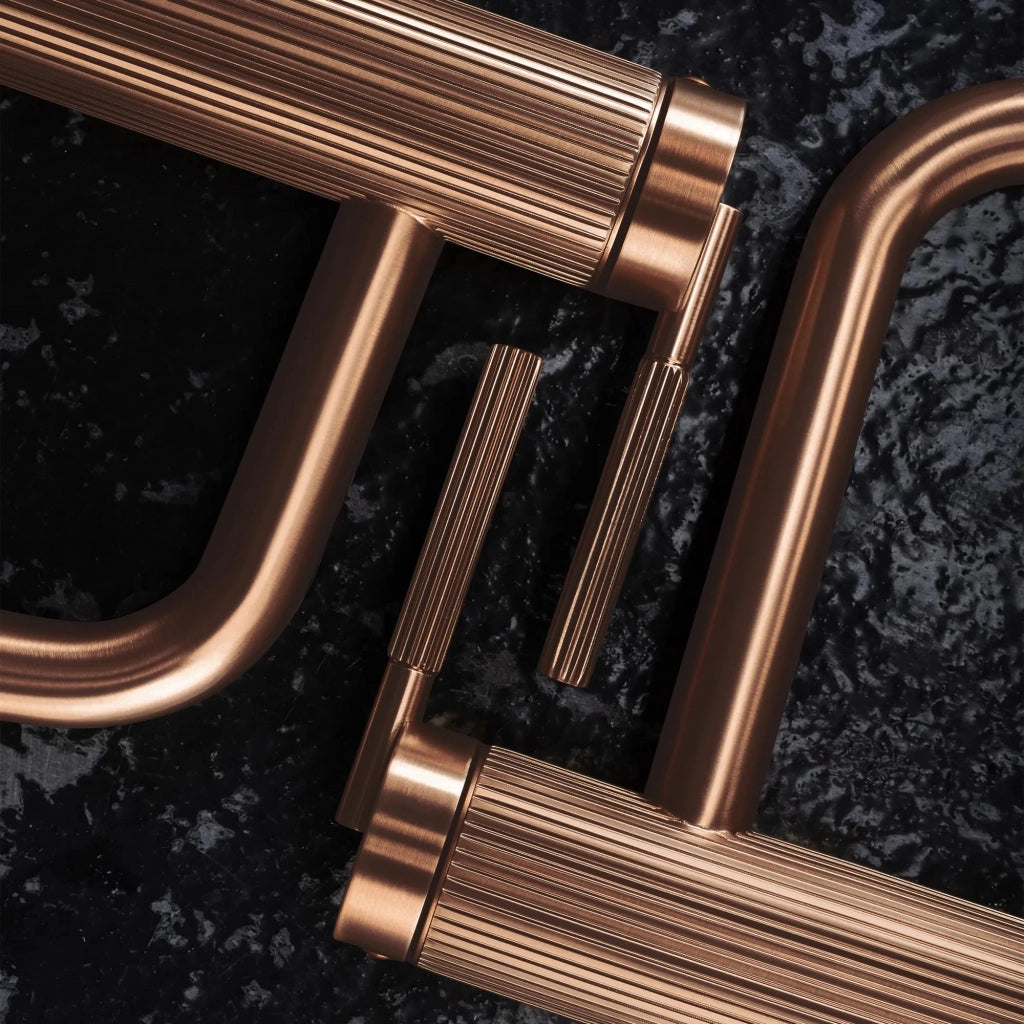 Rubinetto Da Lavabo Rea Argon Brush Copper High