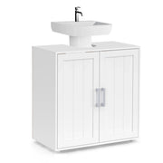 IDMarket - Mobiletto da bagno WALDO in legno bianco
