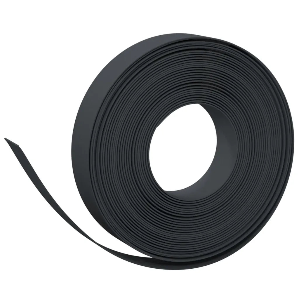 Bordature da Giardino 5 pz Nere 10 m 10 cm in Polietilene CFW4720551
