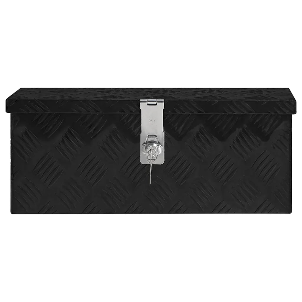 Contenitore Portaoggetti Nero 50x20,5x15 cm in Alluminio cod mxl 7920