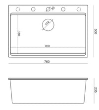 Lavello In Granito Marc 110 Workstation Beige Acciaio
