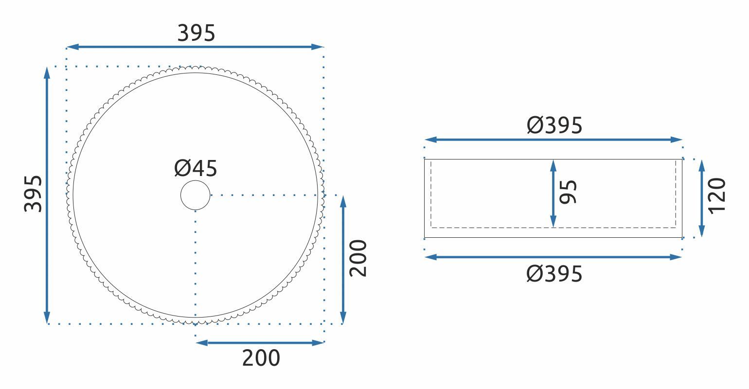 Lavabo Da Appoggio Rea Ingrid Transparent