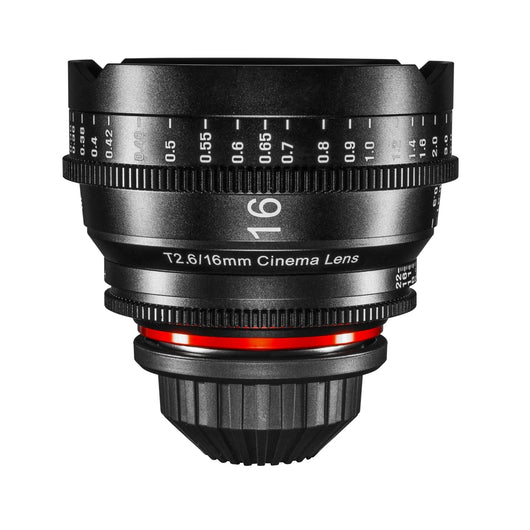 XEEN Cinema 16mm T2.6 PL obiettivo full frame MF Cine Video per alte risoluzioni con ruote dentate follow focus