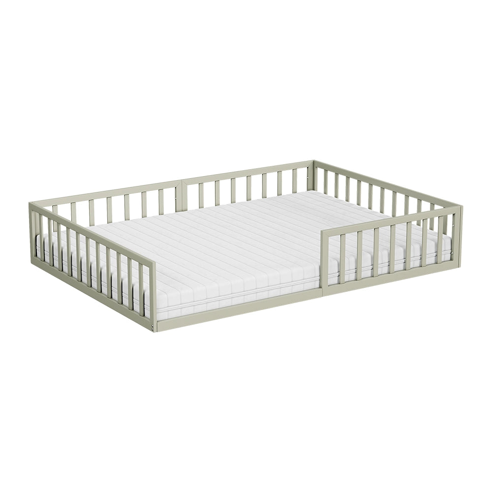Vitalispa Letto per bambini Grigio 140x200 con materasso