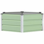 Fioriera | Cassetta per fiori | Vaso Verde Pastello 129 x 129 x 45 cm Acciaio