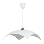 LAMPADA SOSP MARILENA 50 1XE27 VETRO LASTRA BIANCO