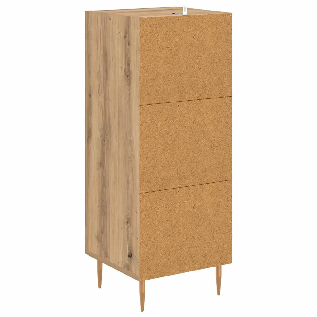 Credenza-Buffet-Armadio da cucina rovere artigianale 34 x 34,5 x 90 cm Legno multistrato 202910