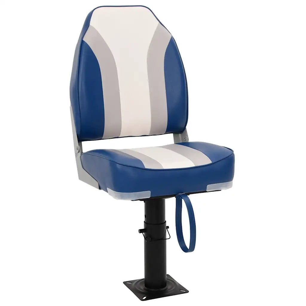 vidaXL Set Sedile da Barca Pieghevole 4 pz con Schienale Alto