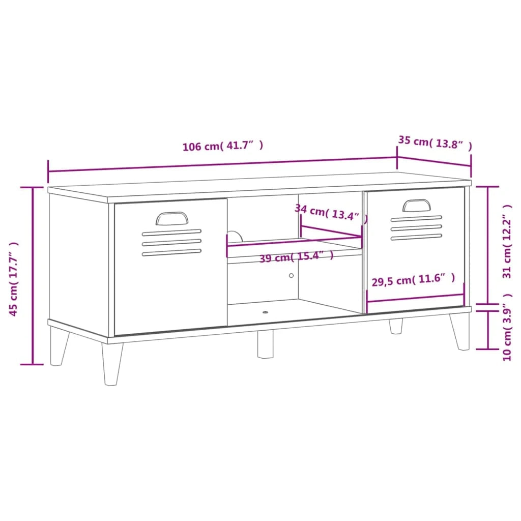Panca portascarpe/stivali cassettiera scaffale mobiletto portaoggetti per ingresso 106 x 35 x 45 cm legno massello di pino bianco 02_0023012