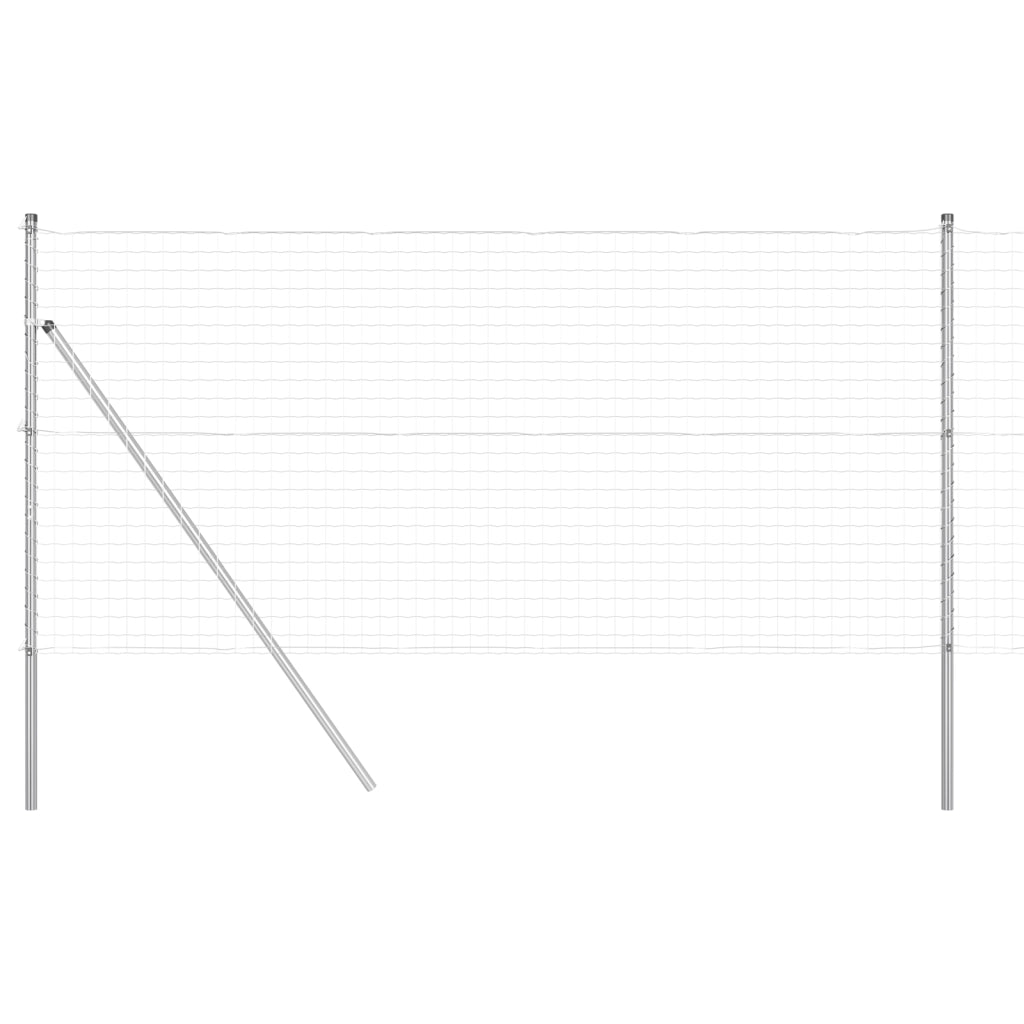 Recinzione Euro con 7 Post 1.2x10 m Acciaio Zincato