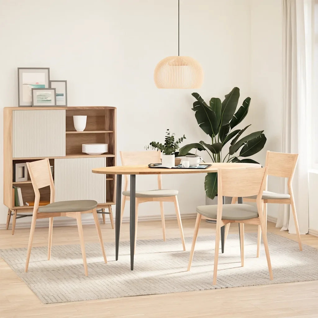 Piano per Tavolo | Superficie Tavolo | Piano Scrivania 140x60x2 cm in Rovere Massello Ovale