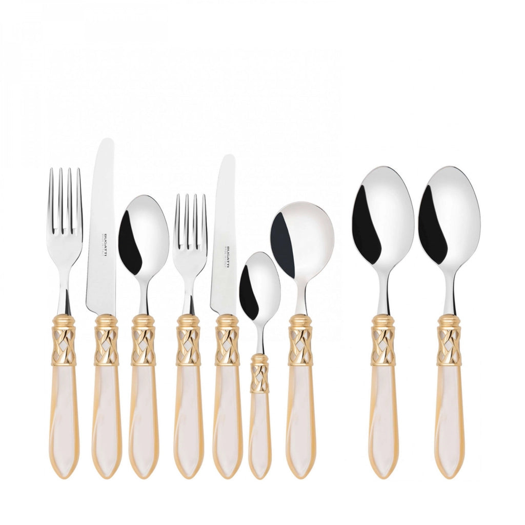 ALADDIN Ghiera Dorata, Posate Set 44 pz, Scatola Gallery, Casa