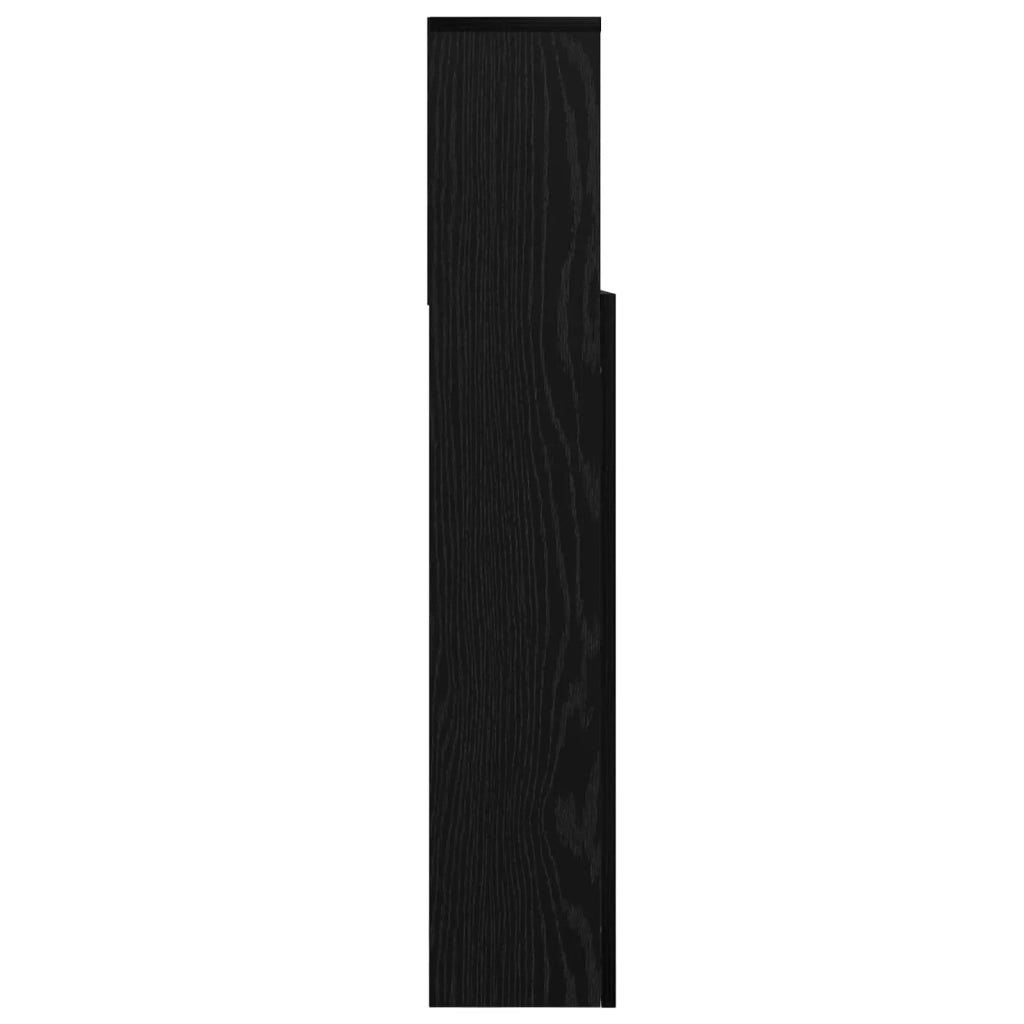 Testata del letto con testiera Rovere Nero 220 x 19 x 101,5 cm 879449