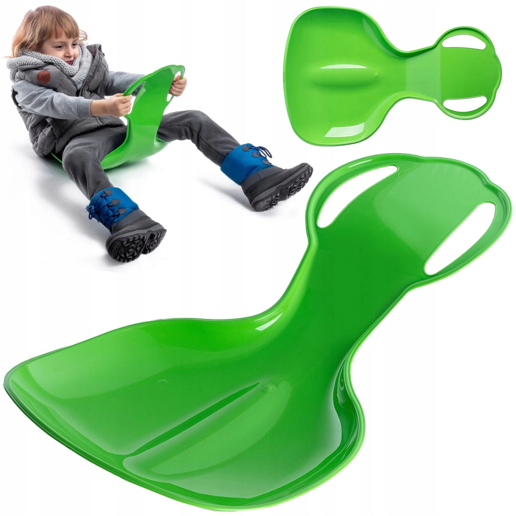 Slittino per bambini KADAX, scivolo da discesa, mela, plastica, mela, resistente alla neve