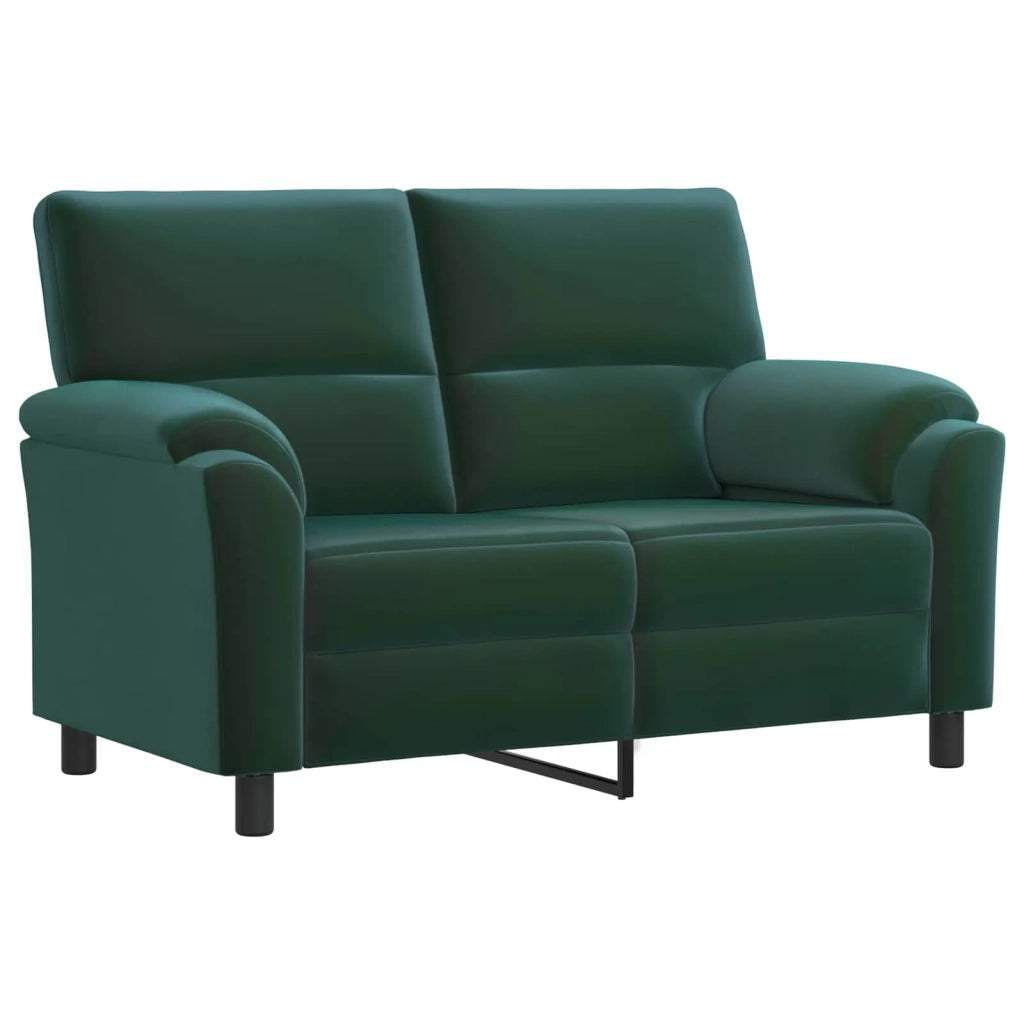Set di divani 2 pcs Verde Scuro Velluto 3430492