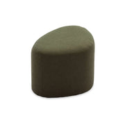 Pouf a forma di ciottolo in tessuto, kaki