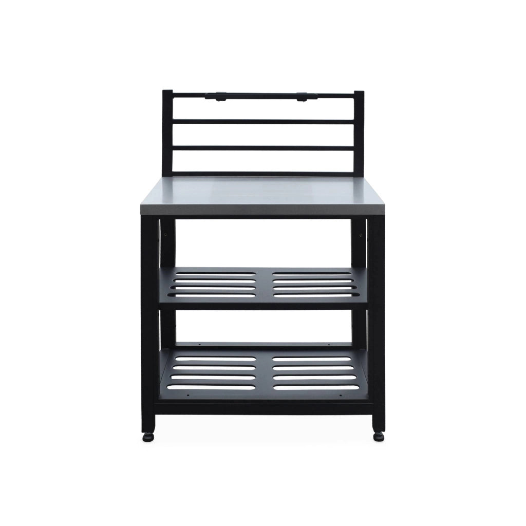 Mobili per cucina da esterno, in acciaio inox, 6 moduli, nero