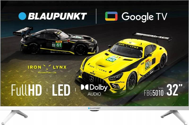 TV 32 BLAUPUNKT FHD BIANCO SMART DVBT2 DVBS2 GOOGLE TV