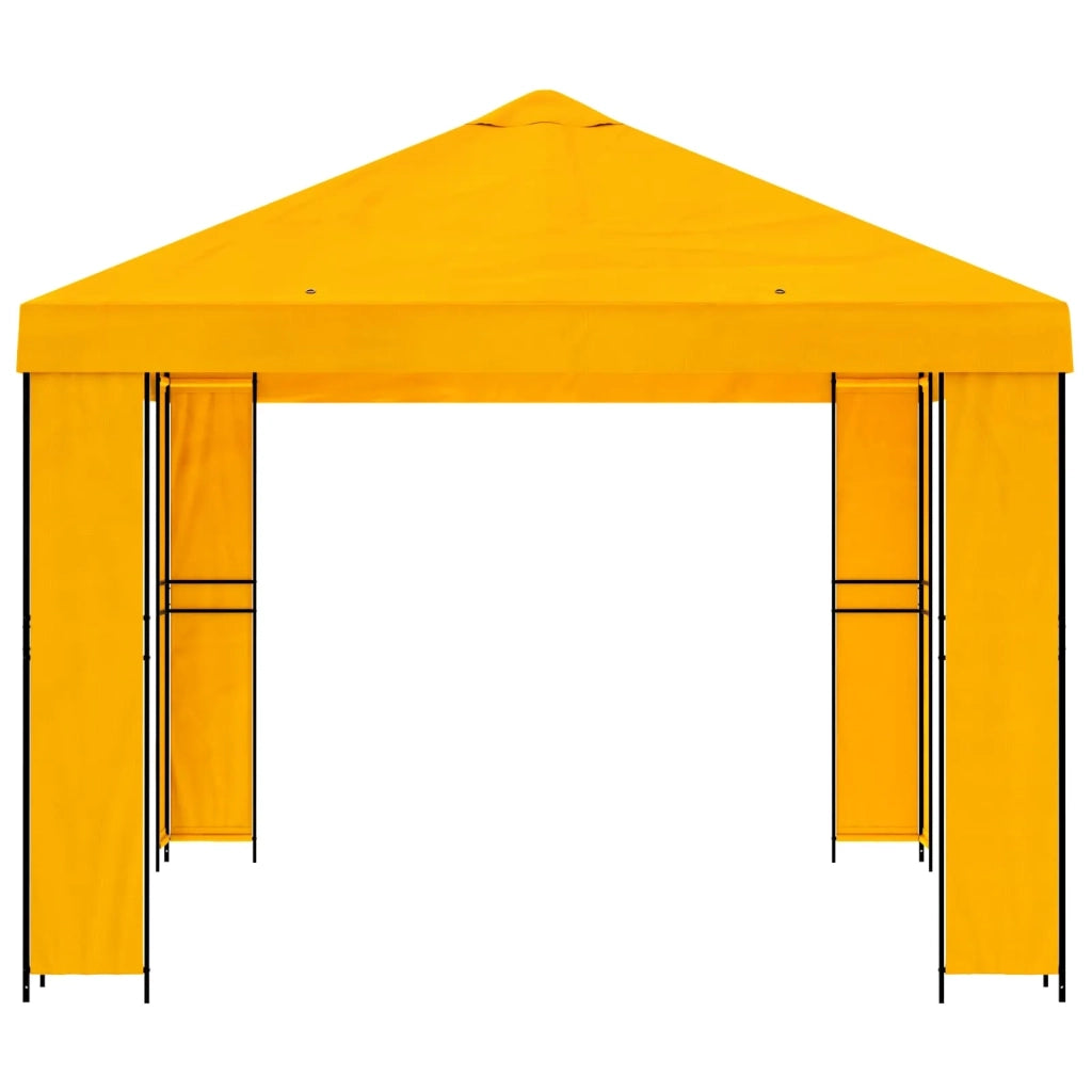 Gazebo 4 × 3 m Giallo Poliestere e Acciaio 190 900380