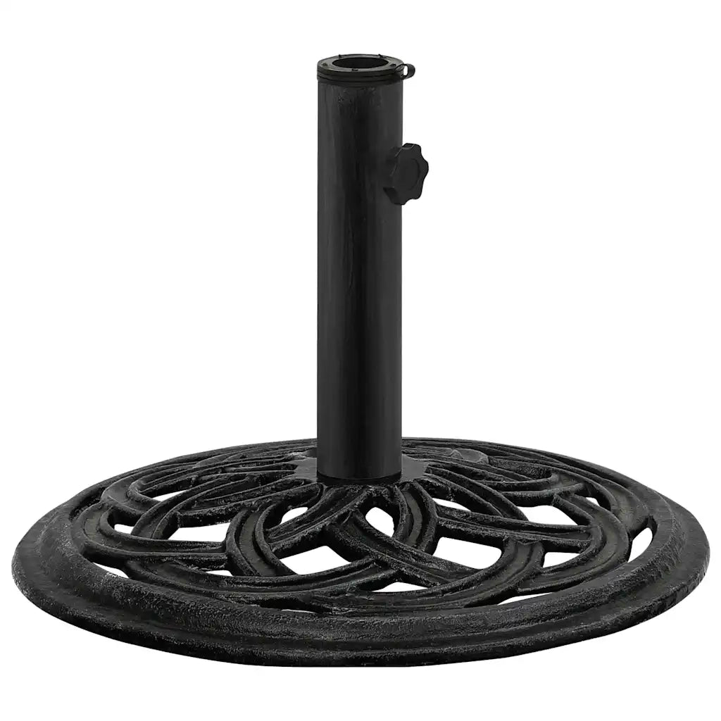 Base per ombrellone-Supporto per ombrellone Nera 44x44x31 cm in Ghisa 806986