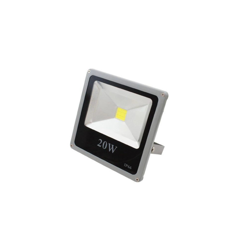 Trade Shop - Faro Faretto A Led Ultra Slim A Luce Calda Fredda Rgb Da Per Esterno Ip65 220v - -bianco Freddo-20 Watt -slim    -