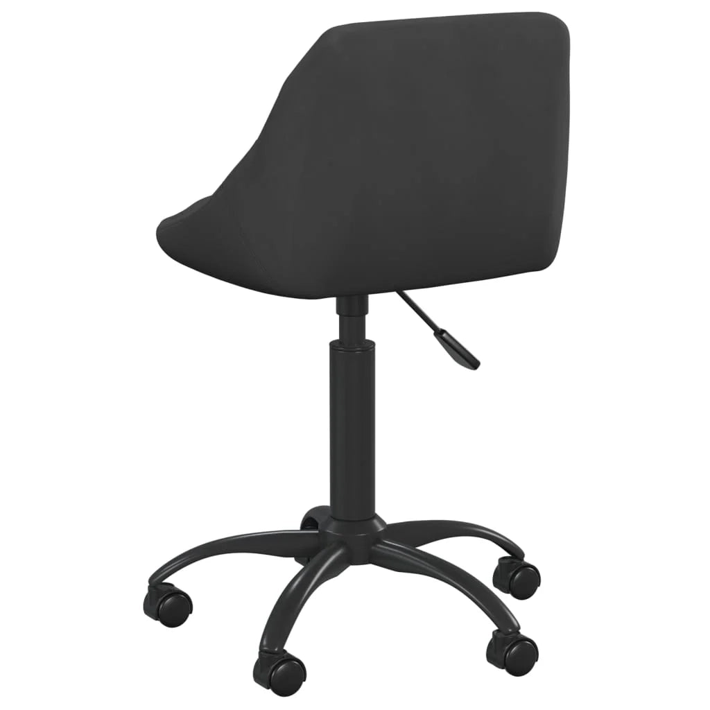 Sedia da ufficio/sedia da studio/sedia per computer in velluto nero 02_0024046