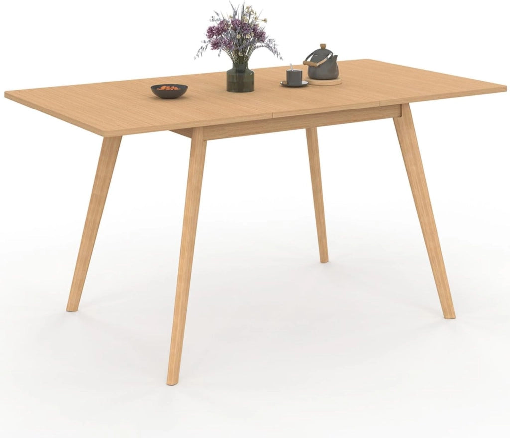 Tavolo da pranzo rettangolare allungabile NOOR 4-8 persone effetto legno 110-150 cm