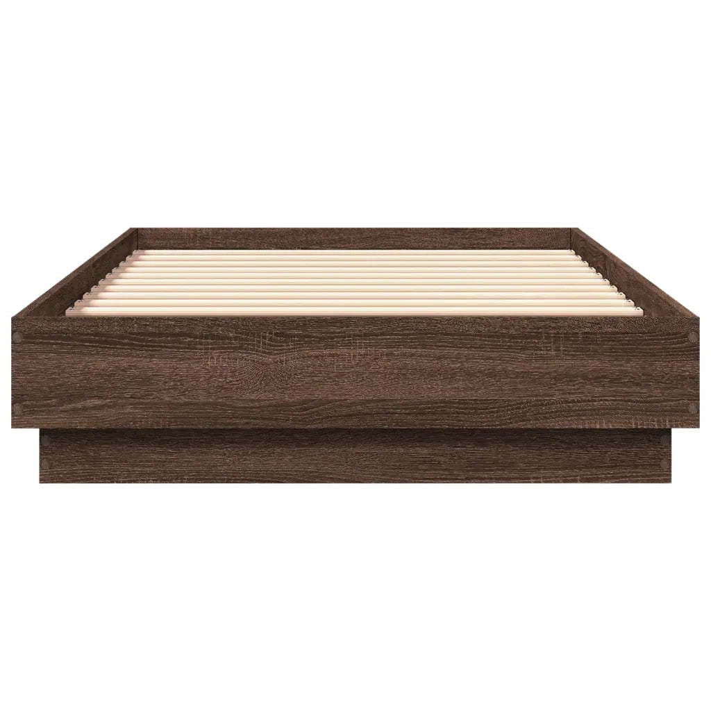 Giroletto senza Materasso Rovere Marrone 75x190cm in Truciolato