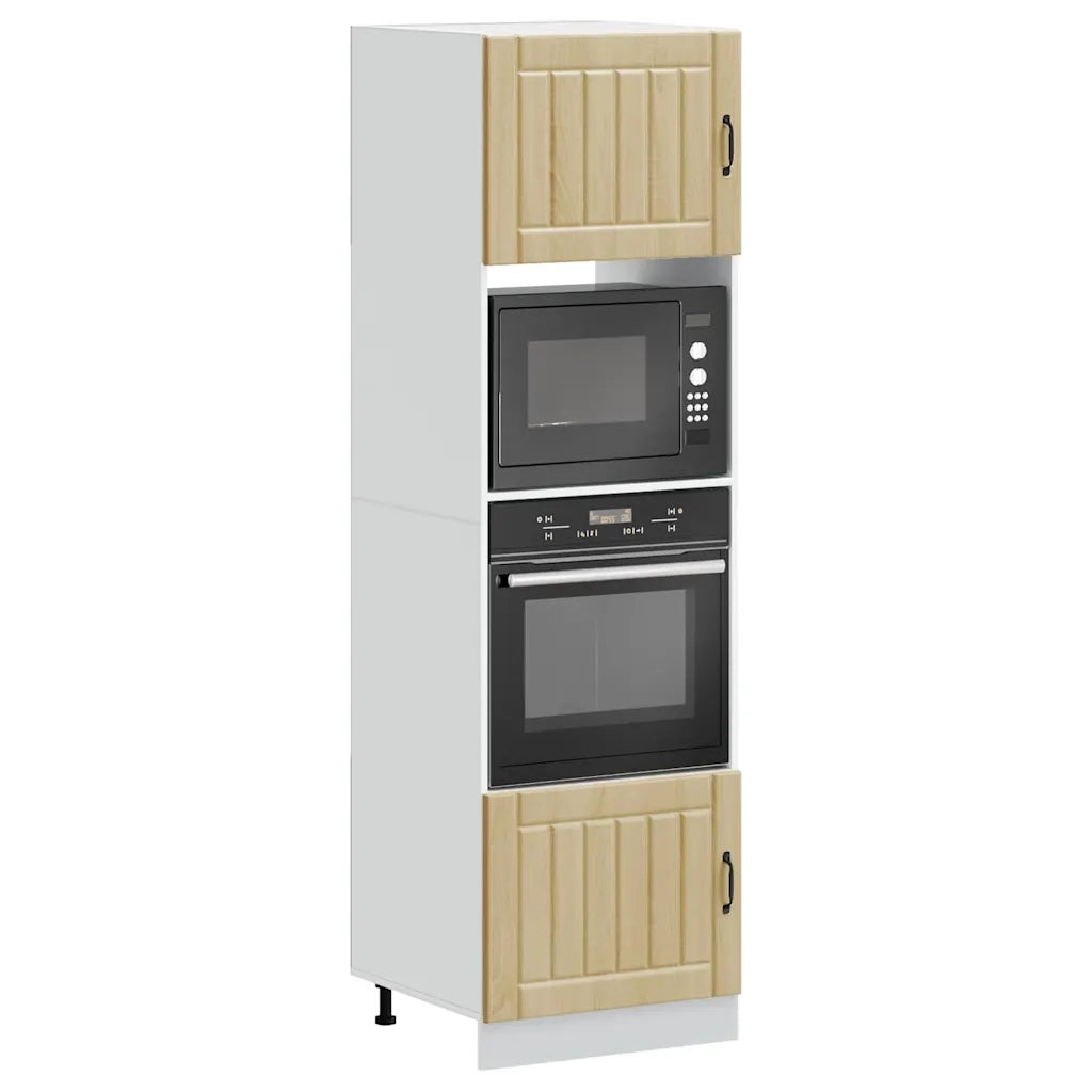 Pensile da cucina | Armadi Forno 2 pz Lucca Rovere Sonoma in Legno Multistrato