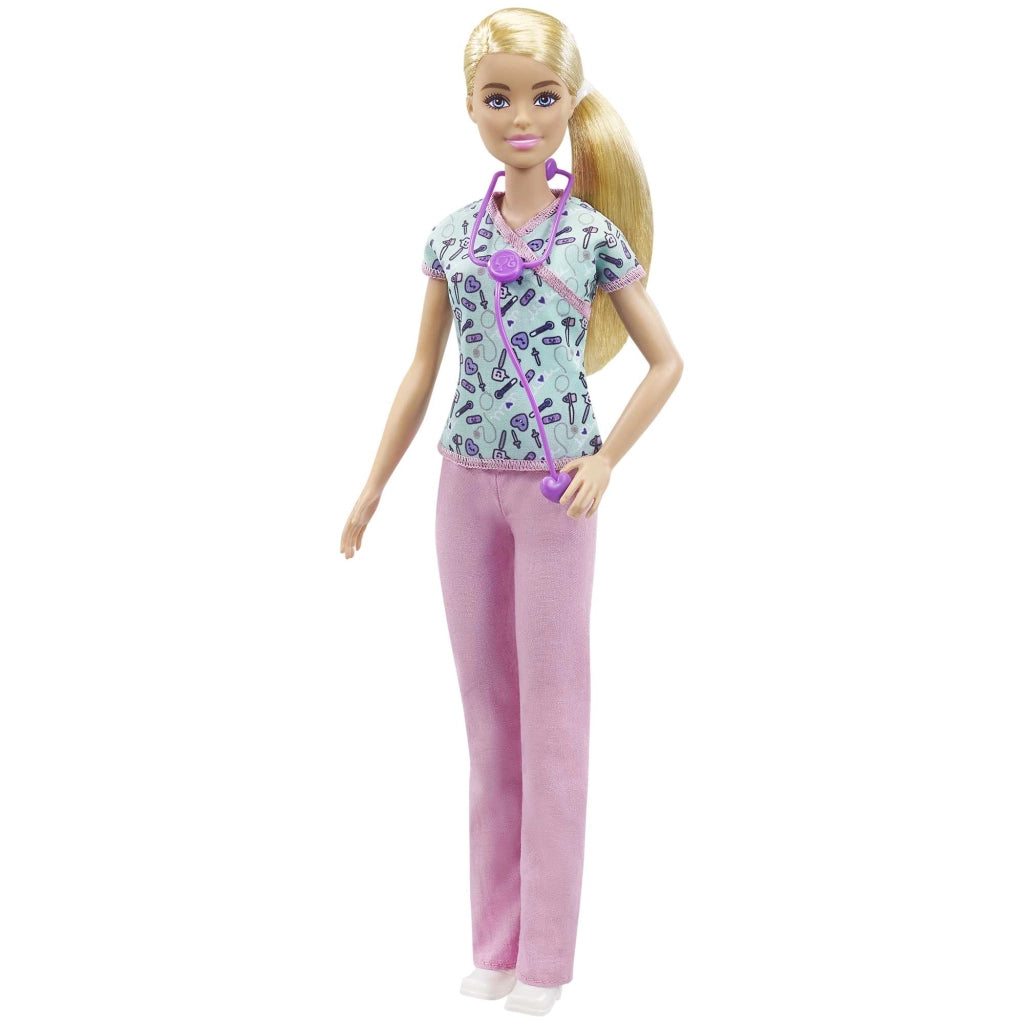Barbie Playset con Bambola Infermiera e Tanti Accessori, Giocattolo per Bambini 3+Anni, GTW39