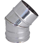GOMITO A 45  ° PER CANNE FUMARIE  EE ? 130 mm
