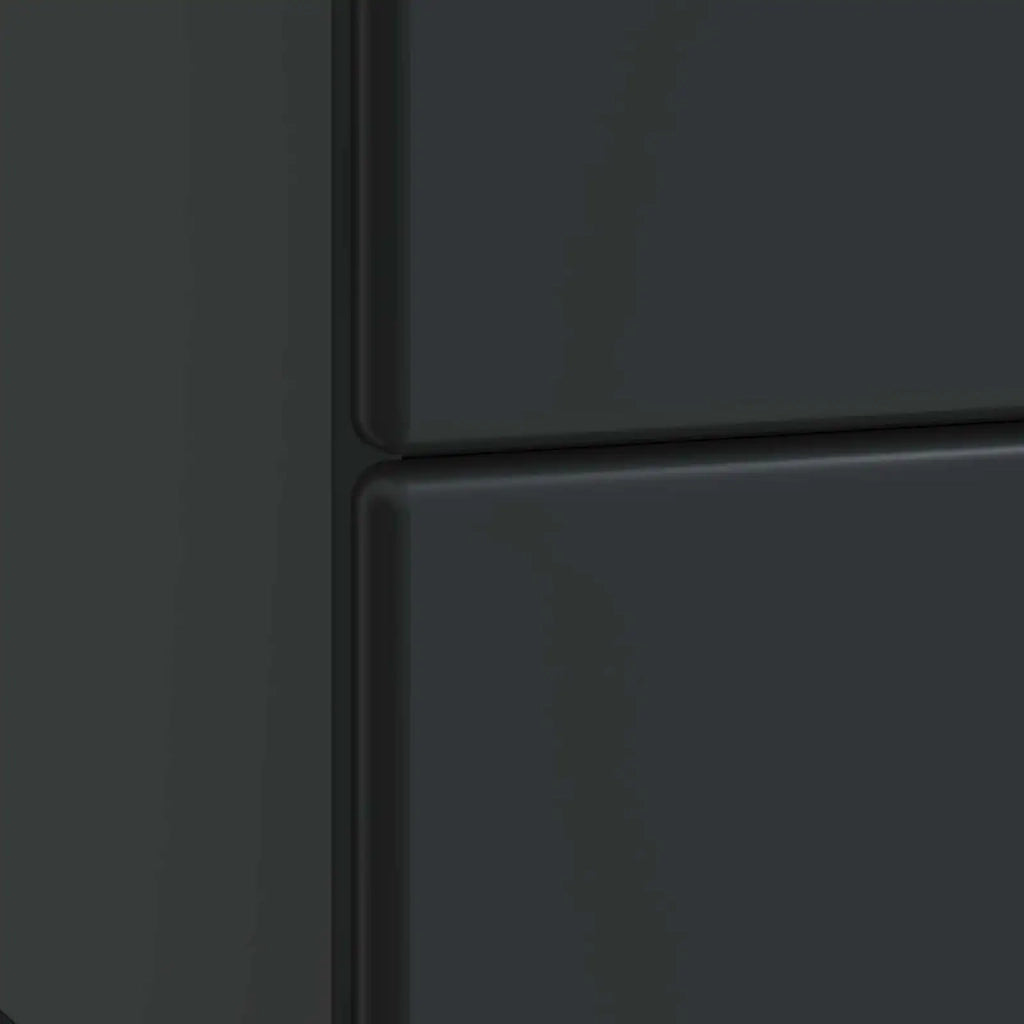 Armadio da Notte con cassetto 2 pcs Nero 43 x 34,5 x 47,5 cm
