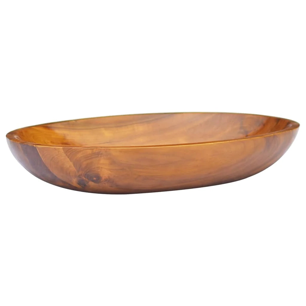Lavandino da bagno lavabo da appoggio lavabo da bagno lavabo da interno 60 x 40 x 10 cm legno massello di teak 02_0002872