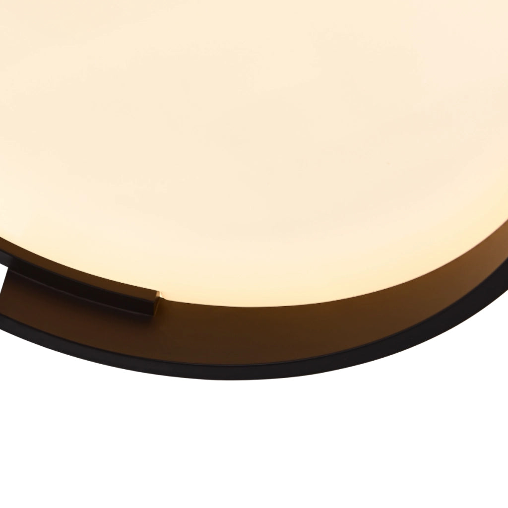 Plafoniera Halo nera tonda Ø38cm LED 25W CCT Light Prestige