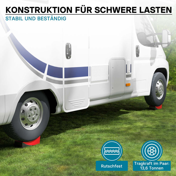 Cunei rotondi per camper con livella a bolla Livellatori per rimorchi