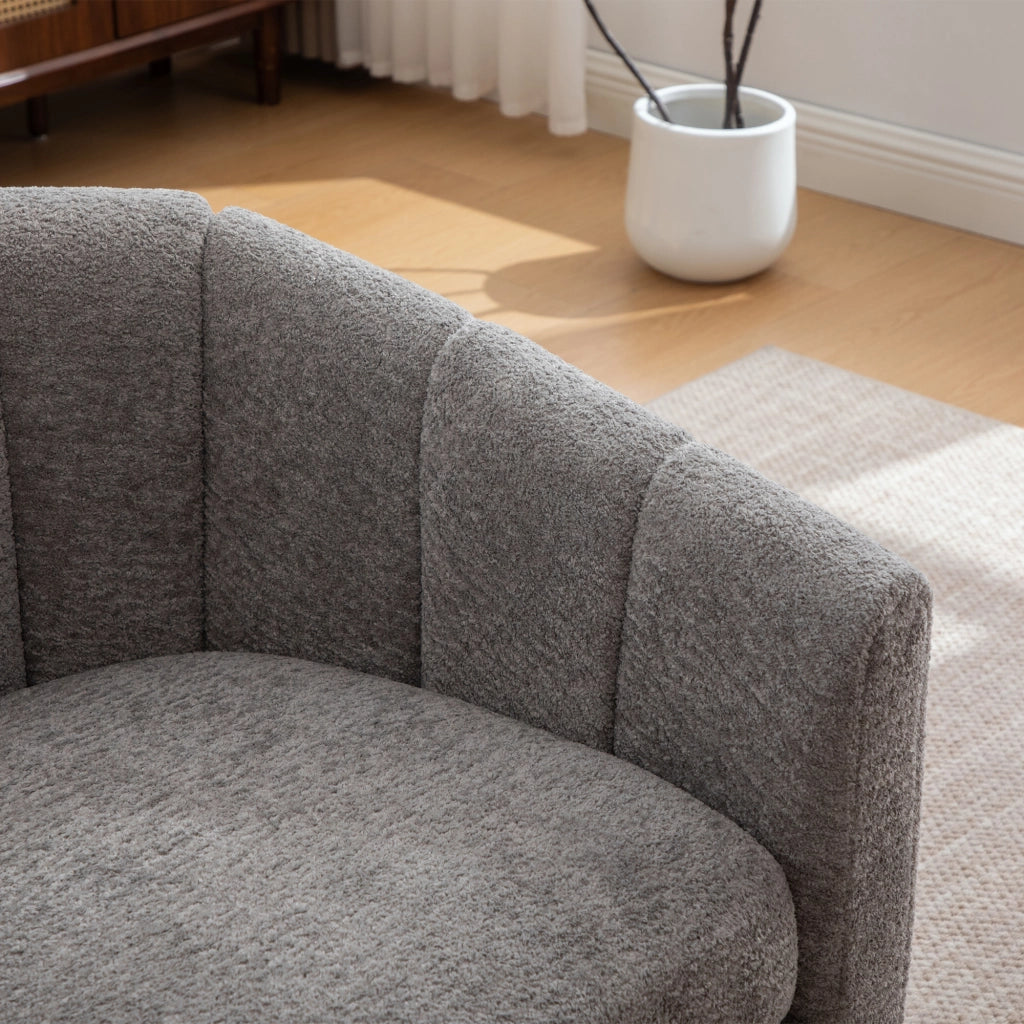 Pouf Chenille moderno - Zephmum- Rotazione 360¡ã decorazione con nappe