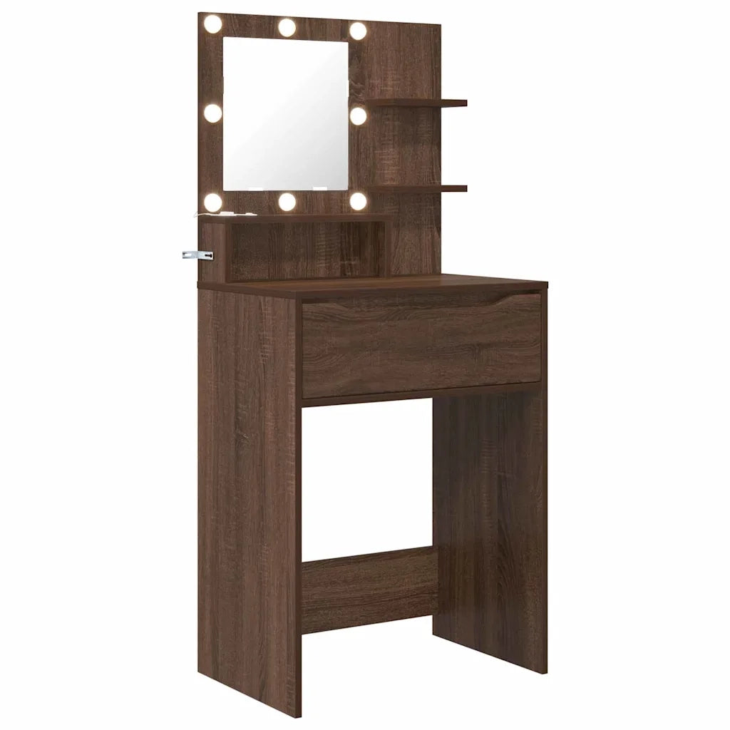 Tavoli da Trucco per Camera da Letto Rovere Marrone