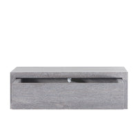 Mensola da Parete 1 Cassetto 45x13,4x23,7 cm in Fibra di Legno Lego Maxi Rovere Grigio New